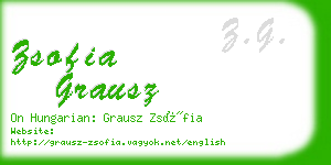 zsofia grausz business card